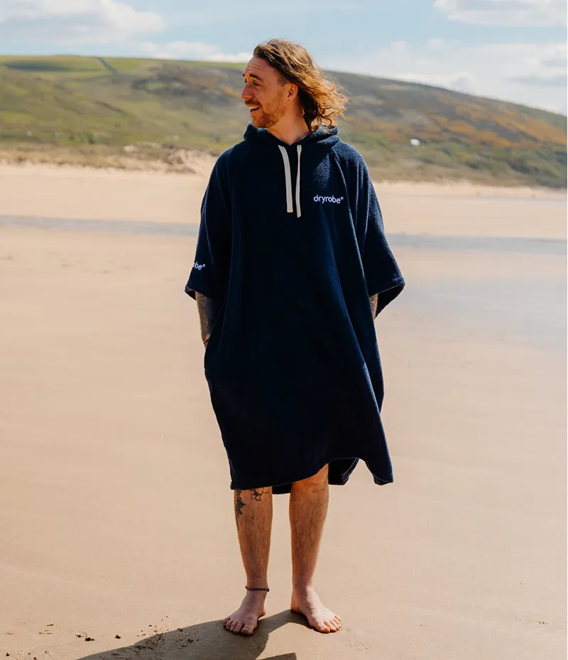 Dryrobe Organic Poncho Towel Robe 2026 Navy-4