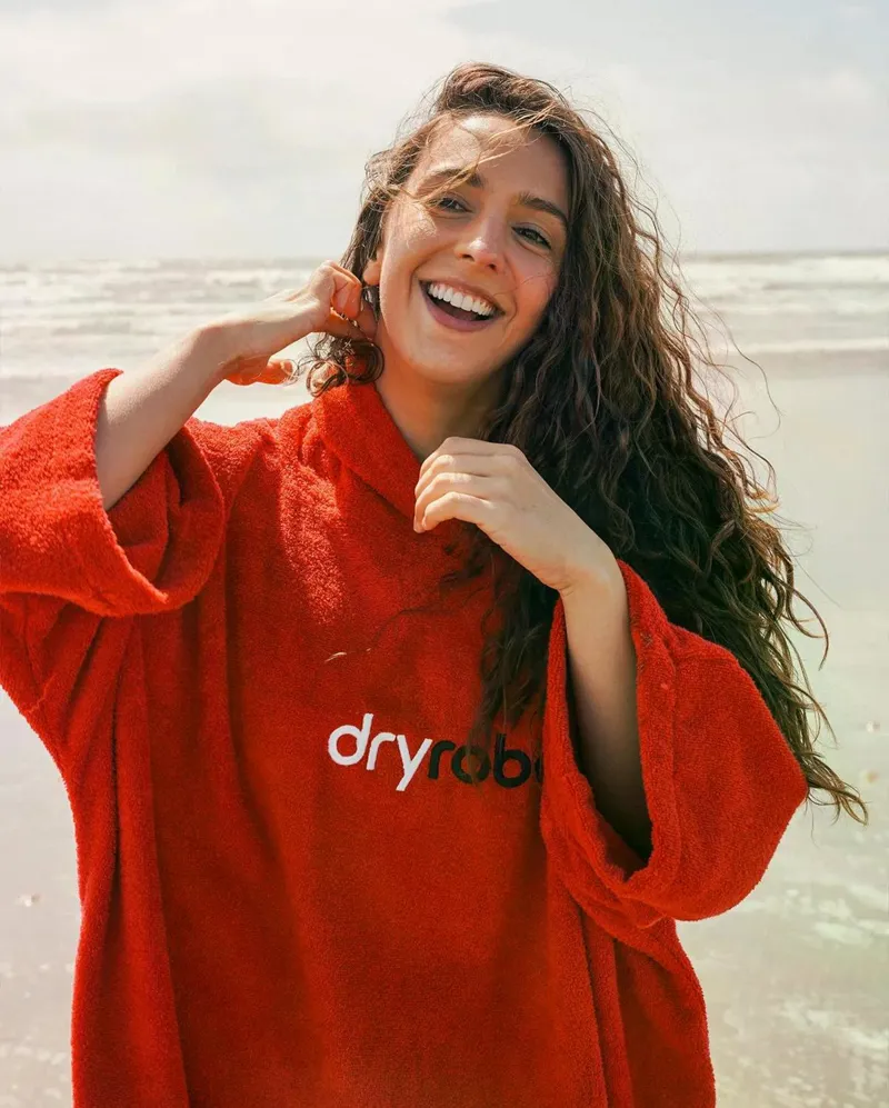 Dryrobe Towel Robe Organic Cotton Orange-2