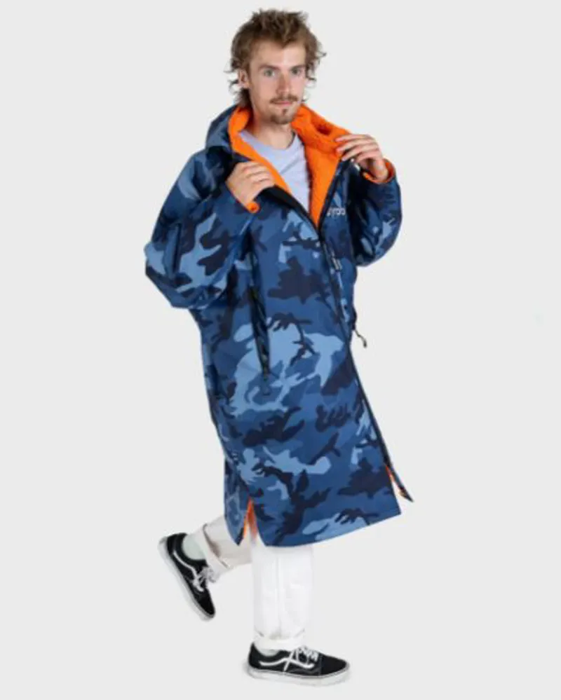 Dryrobe V3 Extra Large/ Large-Small Dryrobe Blue Camo/Orange