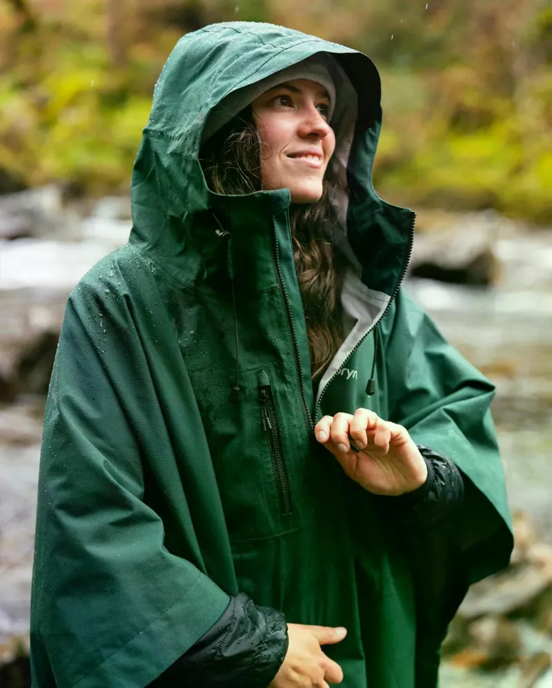 Dryrobe Waterproof Poncho Dark Green-7