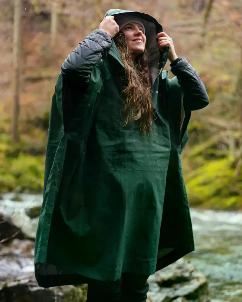 Dryrobe Waterproof Poncho Dark Green-6