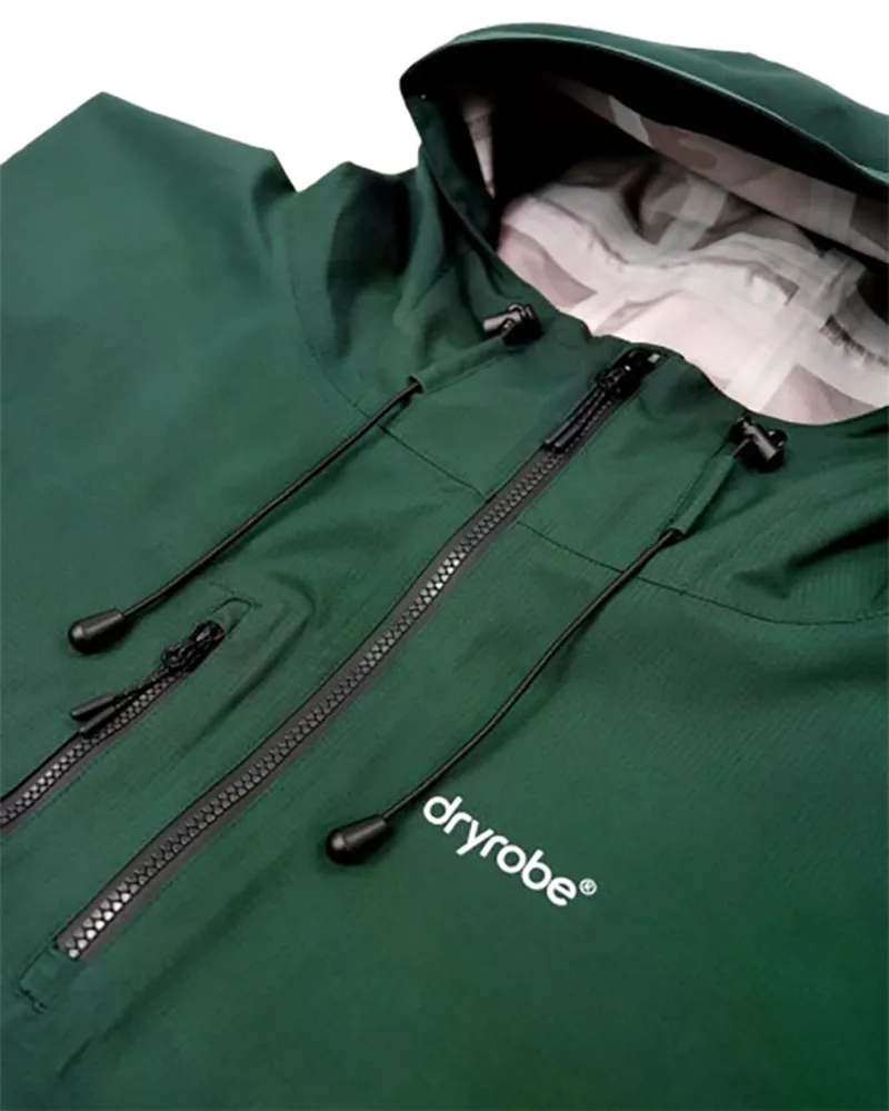 Dryrobe Waterproof Poncho Dark Green-3