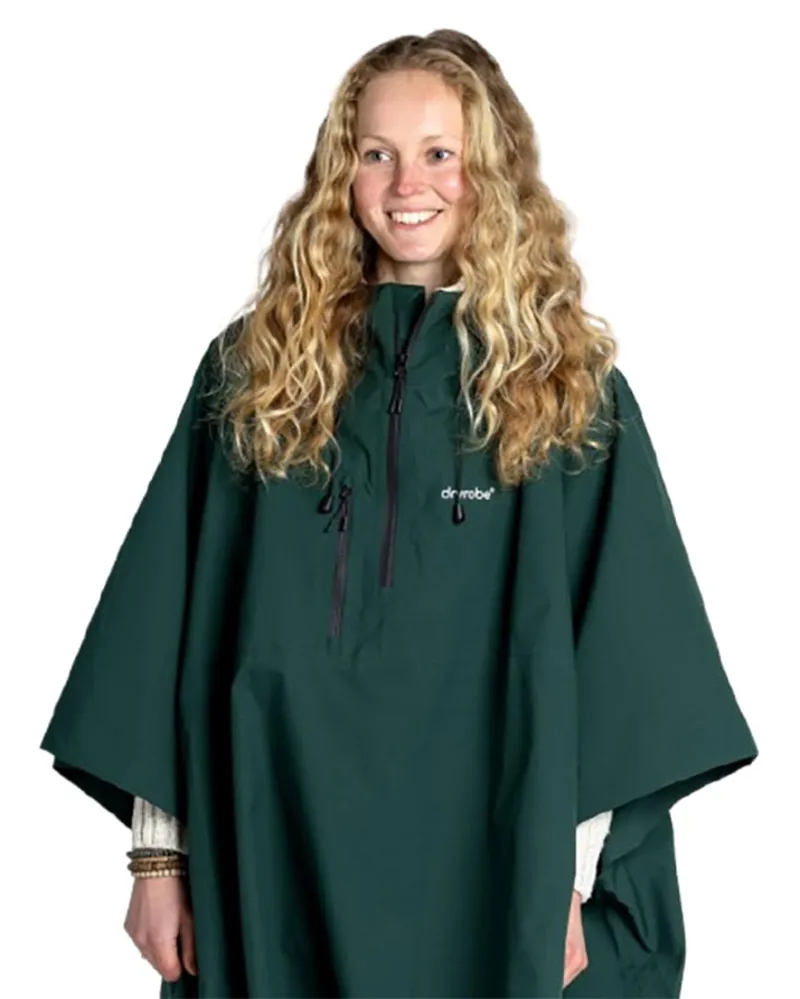 Dryrobe Waterproof Poncho Dark Green-1