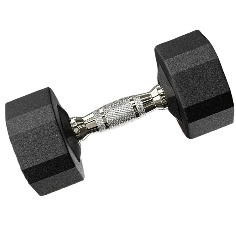Pro Iron Hex Rubber Dumbbell