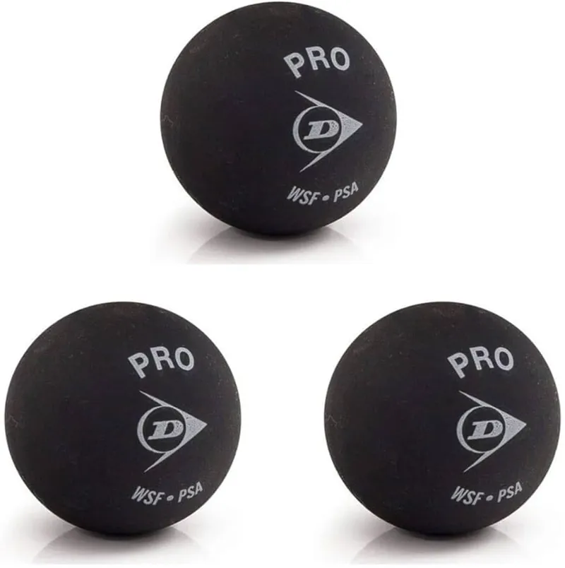 Dunlop Pro Squash Balls 3 Ball Tube-2