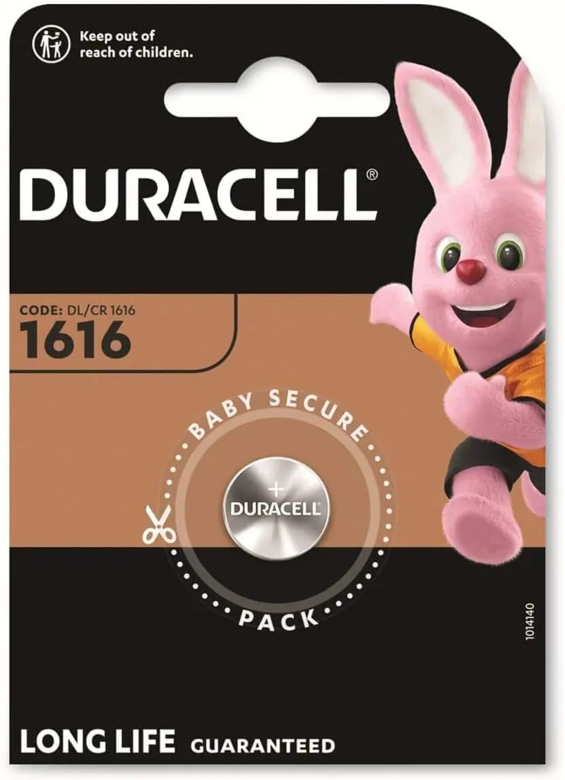 Duracell DL1616 3V Lithium Button Cell Battery 1 Pack