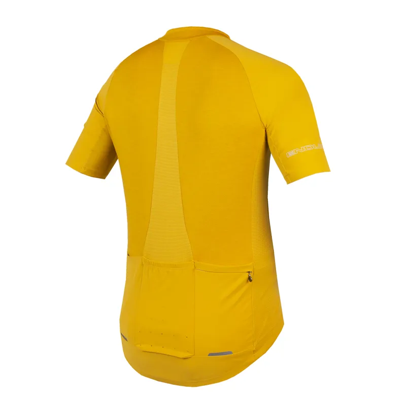 Endura GV500 Reiver Short Sleeve Jersey Mustard-1