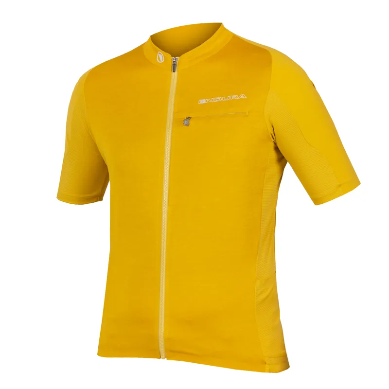 Endura GV500 Reiver Short Sleeve Jersey Mustard