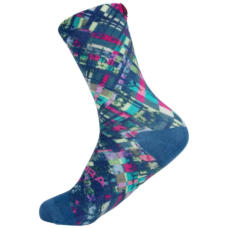 Endura PATCHWORK LTD Print Sock Barra Blue-3