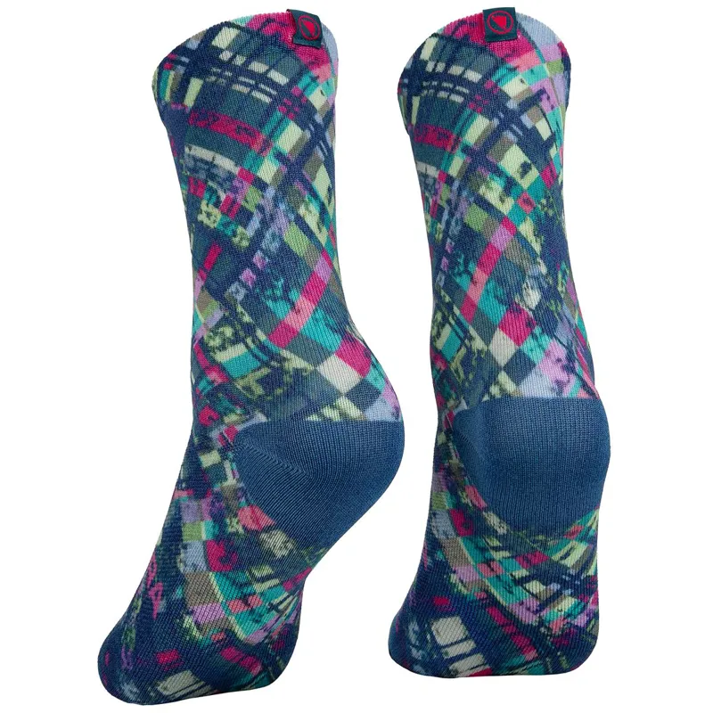 Endura PATCHWORK LTD Print Sock Barra Blue-1