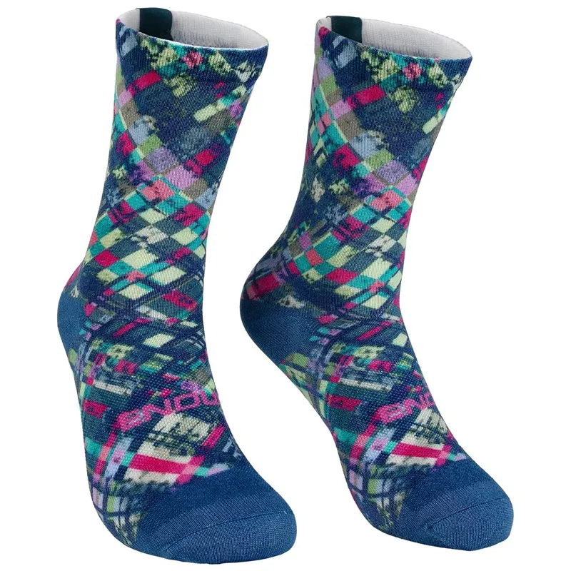 Endura PATCHWORK LTD Print Sock Barra Blue