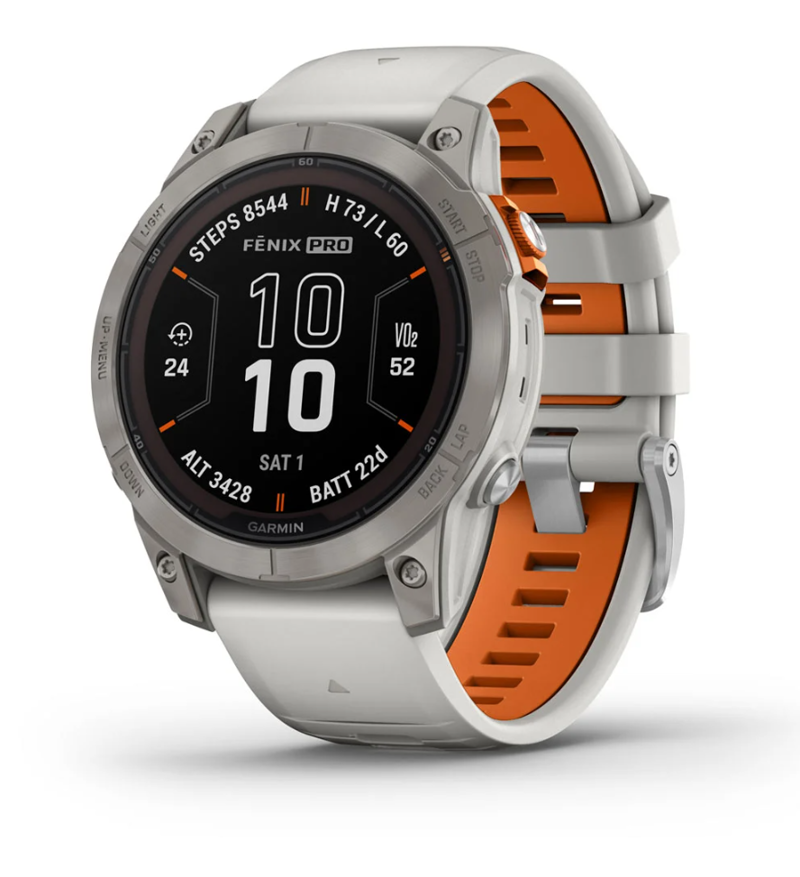 Garmin fenix 7 Pro Sapphire Solar Titanium with Fog Grey-4