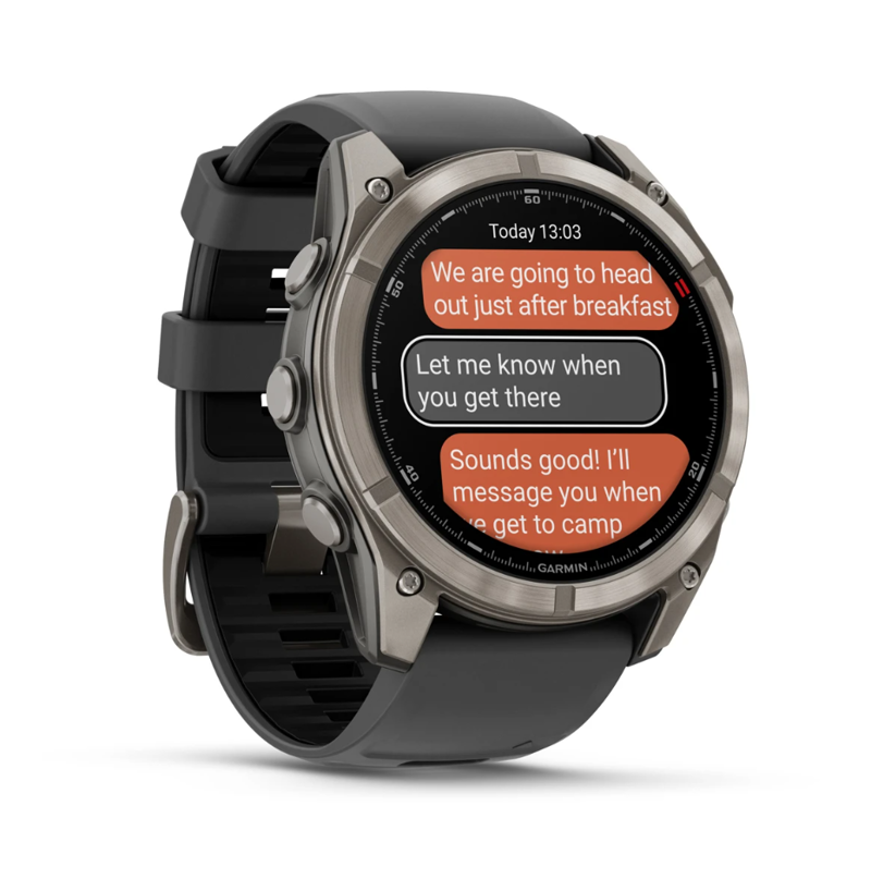 Garmin Fenix 8 Pro  51 mm AMOLED Sapphire Titanium with Graphite/black silicone band-2
