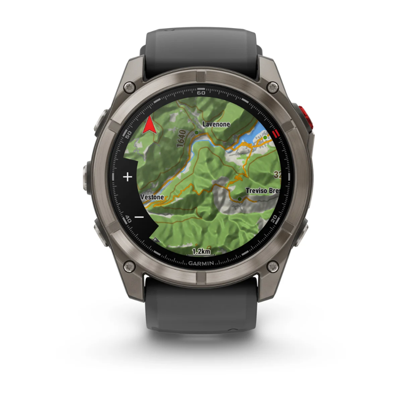 Garmin Fenix 8 Pro  51 mm AMOLED Sapphire Titanium with Graphite/black silicone band-4