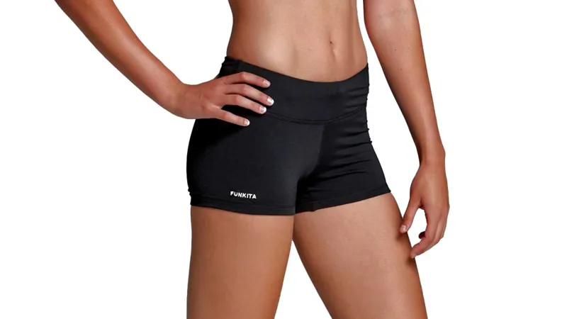 Funkita Women's Swim Boy Leg Brief - Still Black-1