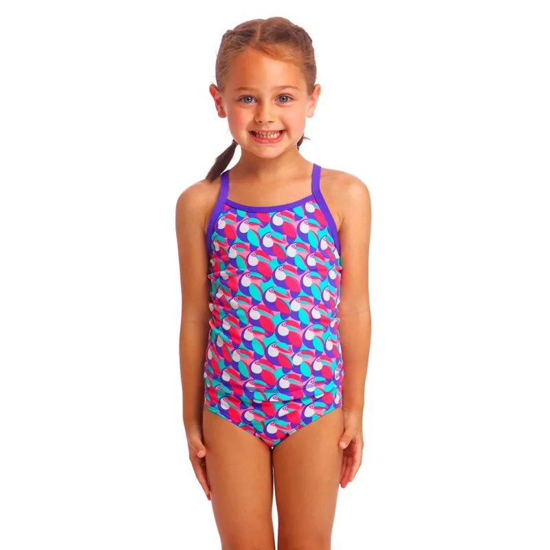 Funkita Girl's Toddler Eco Girl One Piece - Tou Tou-1