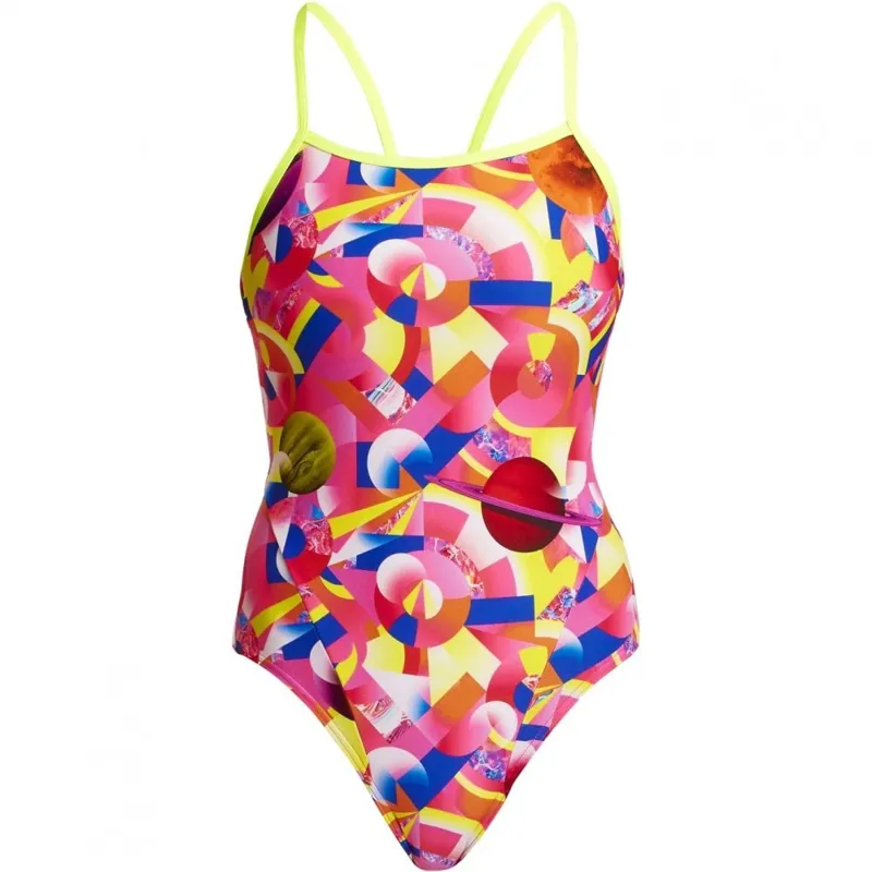 Funkita Girls Single Strap One Piece Swimsuit - Pink Pluto