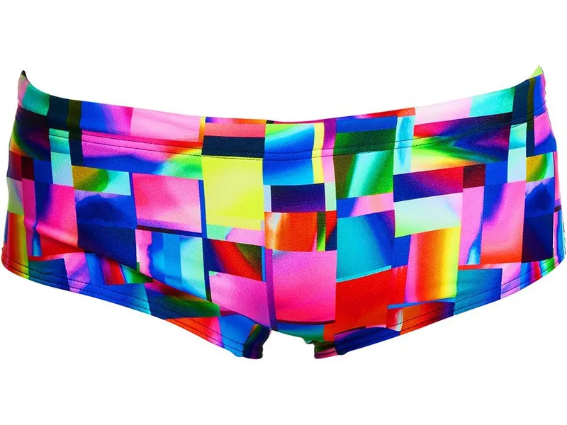 Funky Trunks Boy's Sidewinder Swim Trunks Patch Panels