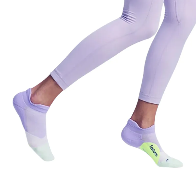 Feetures Elite Light Cushion No Show Tab Lavender Rush-2