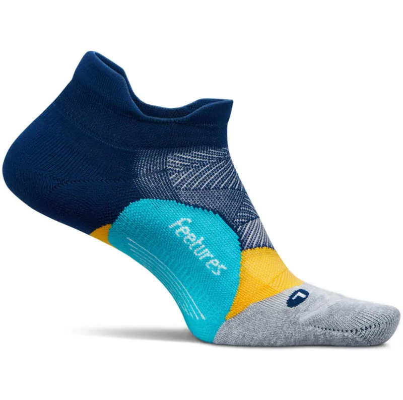 Feetures Elite Light Cushion No Show Tab Socks Nitro Navy