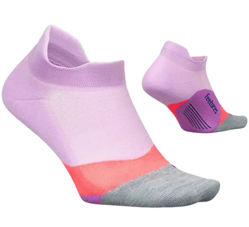 Feetures Elite Light Cushion No Show Tab Socks Orchid Sunset-1