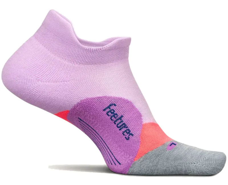 Feetures Elite Light Cushion No Show Tab Socks Orchid Sunset