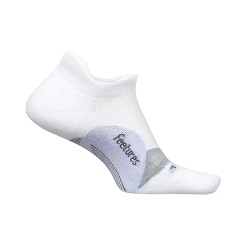 Feetures Elite Light Cushion No Show Tab White Lilatech