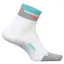 Feetures Elite Light Cushion Quarter Socks Aquatic White