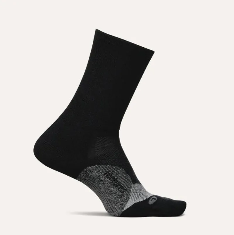 Feetures Elite Light Mini Cushion Crew Socks Black