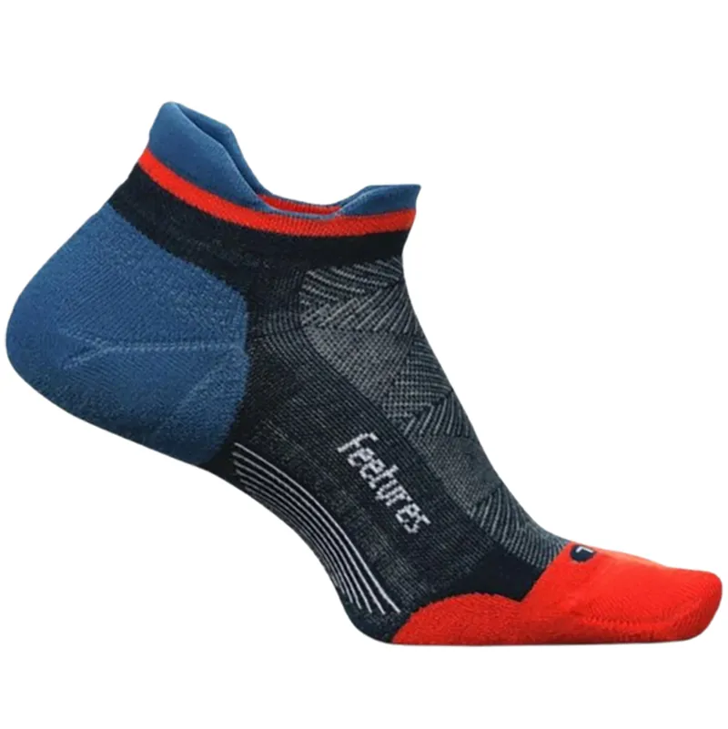 Feetures Elite Max Cushion No Show Tab Atmospheric Blue