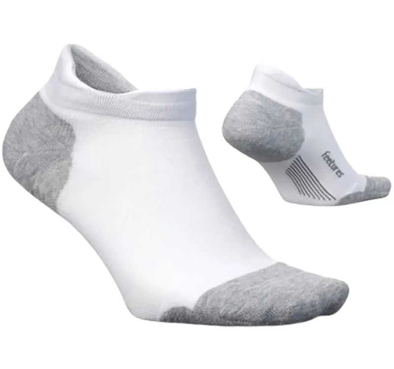 Feetures Elite Max Cushion No Show Tab Basic White