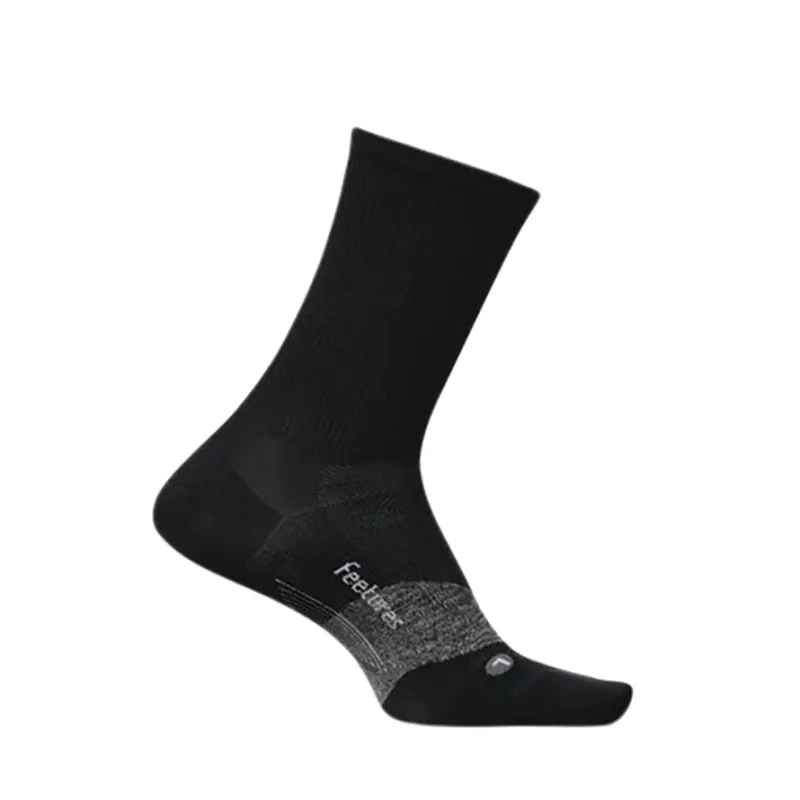 Feetures Elite Ultra Light Cushion Mini Crew Sock Black