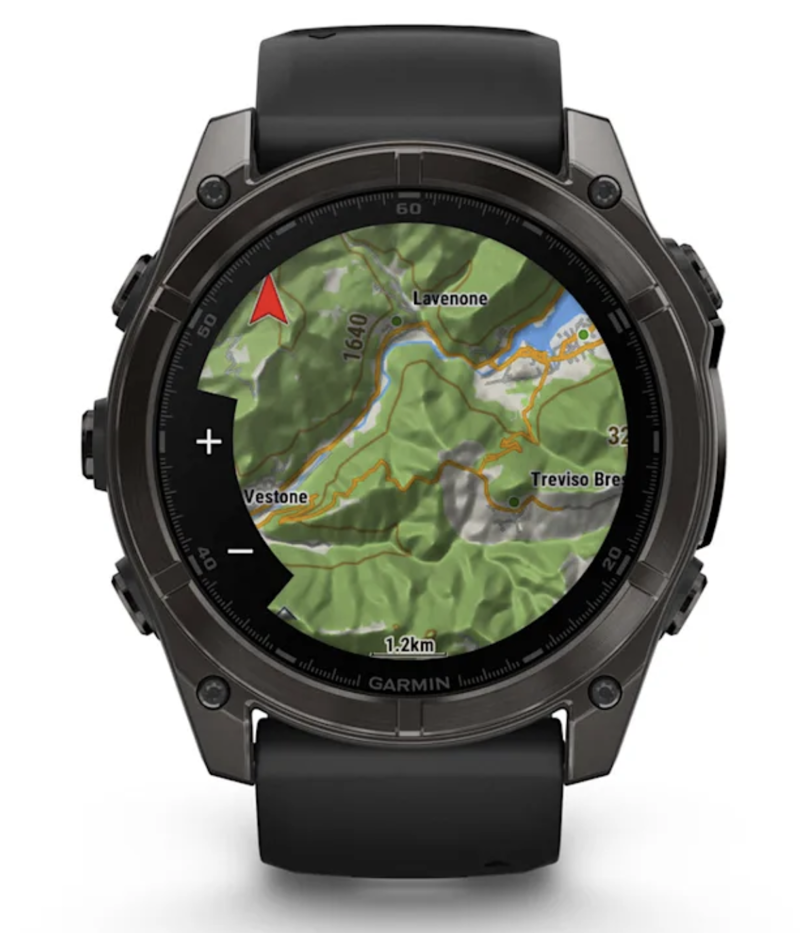 Garmin Fenix 8  51 mm AMOLED Sapphire Carbon grey DLC with Black/pebble grey silicone band-3