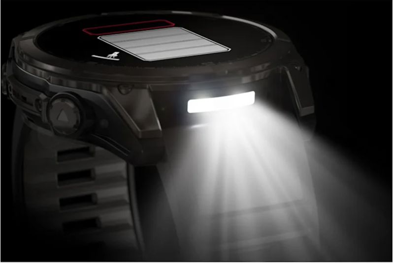 Garmin Fenix 8  51 mm AMOLED Sapphire Carbon grey DLC with Black/pebble grey silicone band-4