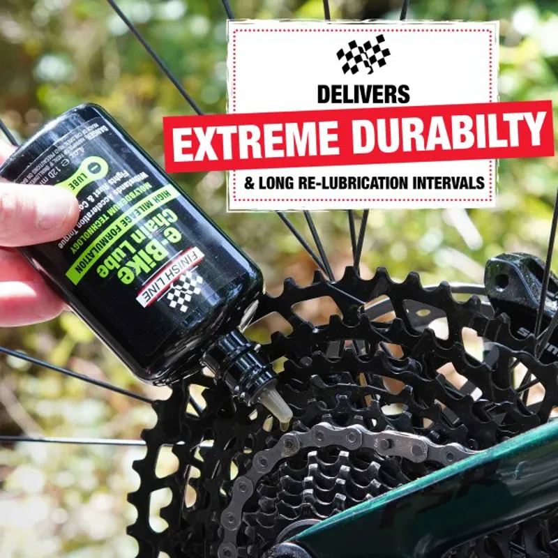 Finish Line eBike Chain Lube 4oz/120ml Black/Green-5