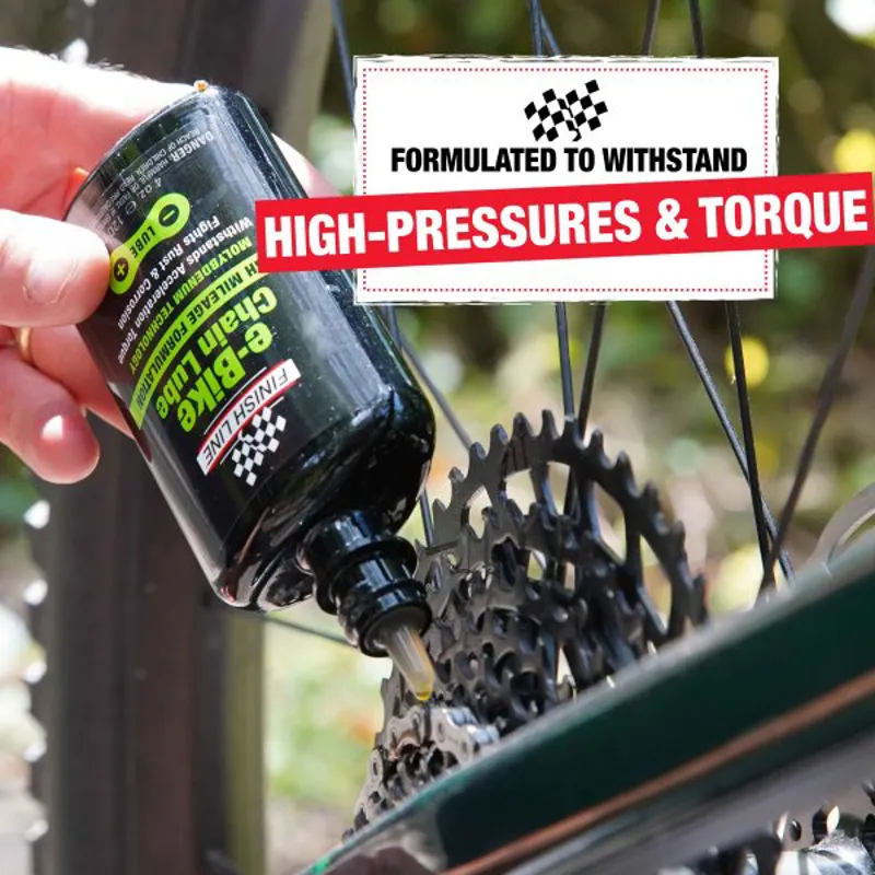 Finish Line eBike Chain Lube 4oz/120ml Black/Green-1
