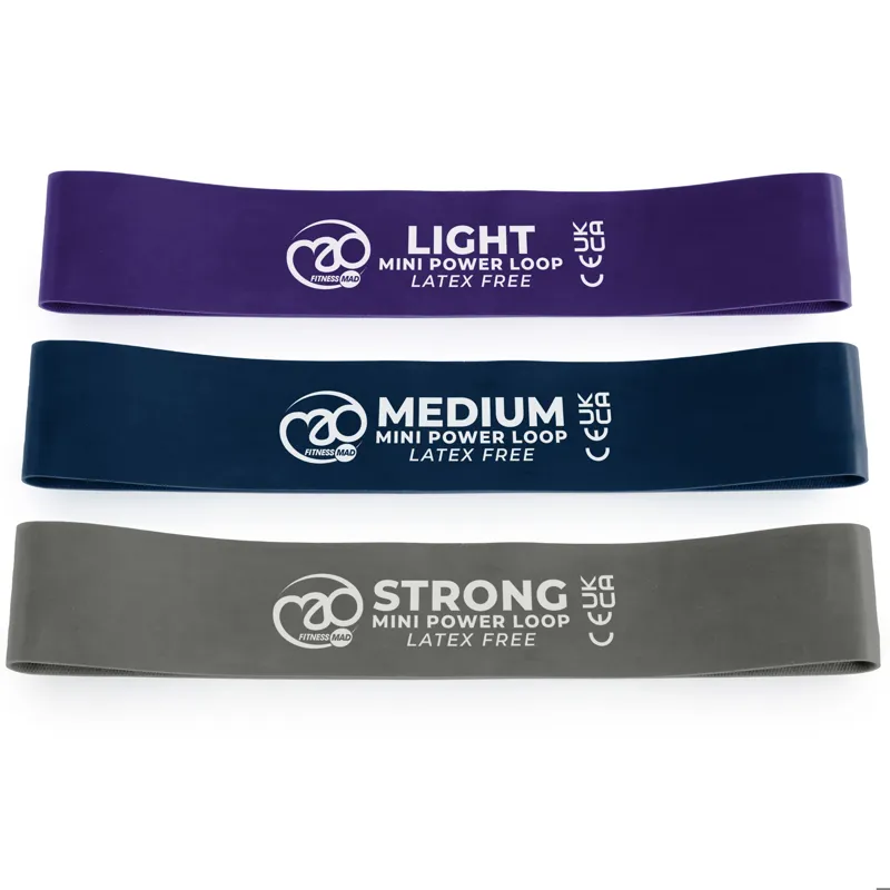 Fitness Mad Latex Free Mini Power Loops Set of 3