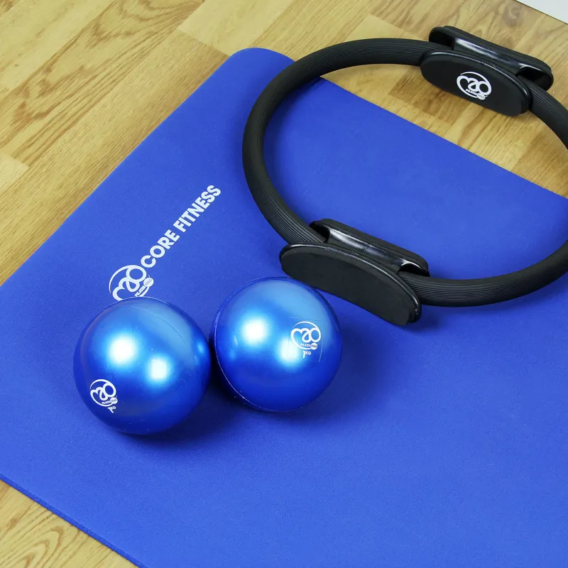 Fitness Mad Soft Pilates Weights Pair of 0.5kg Blue-4