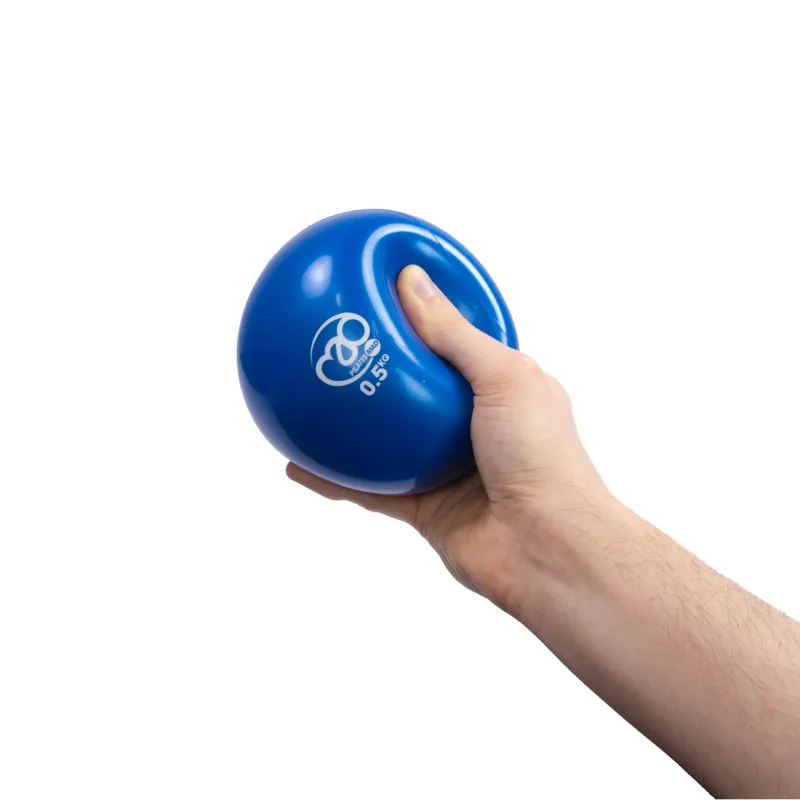Fitness Mad Soft Pilates Weights Pair of 0.5kg Blue-1