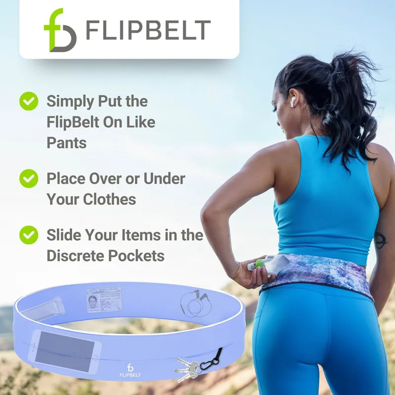 Flipbelt Classic Running Belt Periwinkle-3