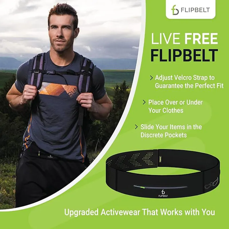 Flipbelt Zipper Adjustable Black One Size-7