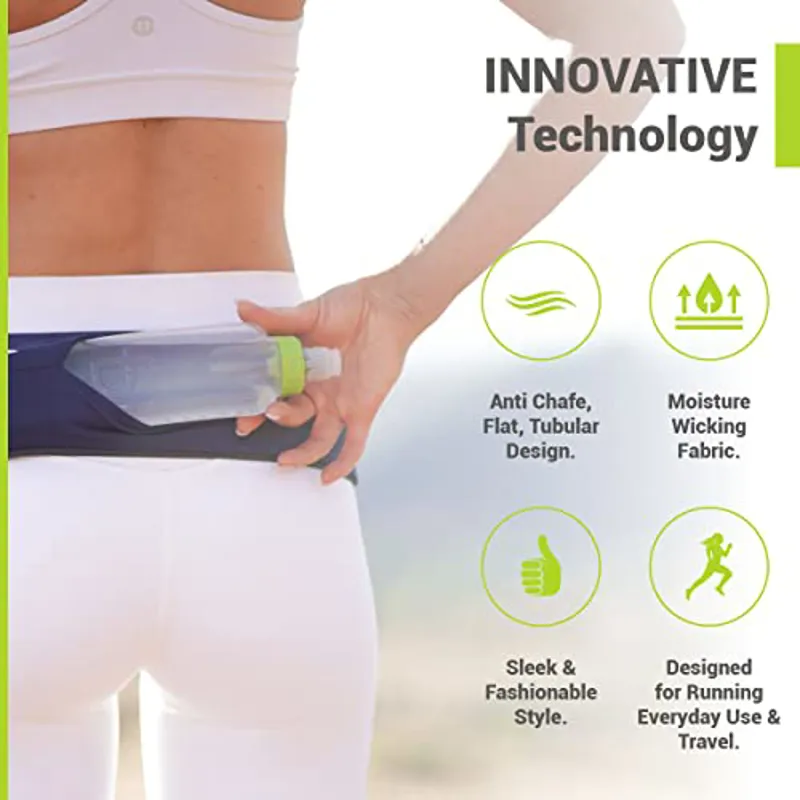 Flipbelt Zipper Running Belt Midnight Blue-3