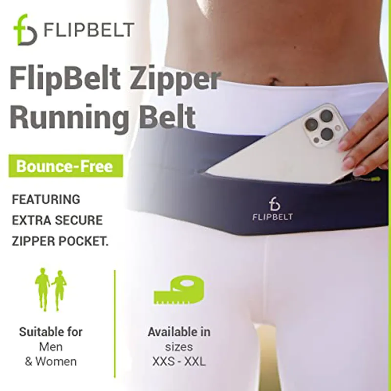 Flipbelt Zipper Running Belt Midnight Blue-1