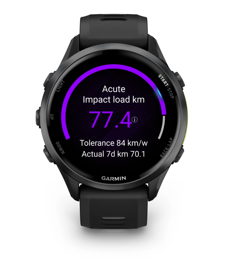 Garmin Forerunner 970 Carbon Grey DLC Titanium with Black Case and Black/Translucent Whitestone Band-3