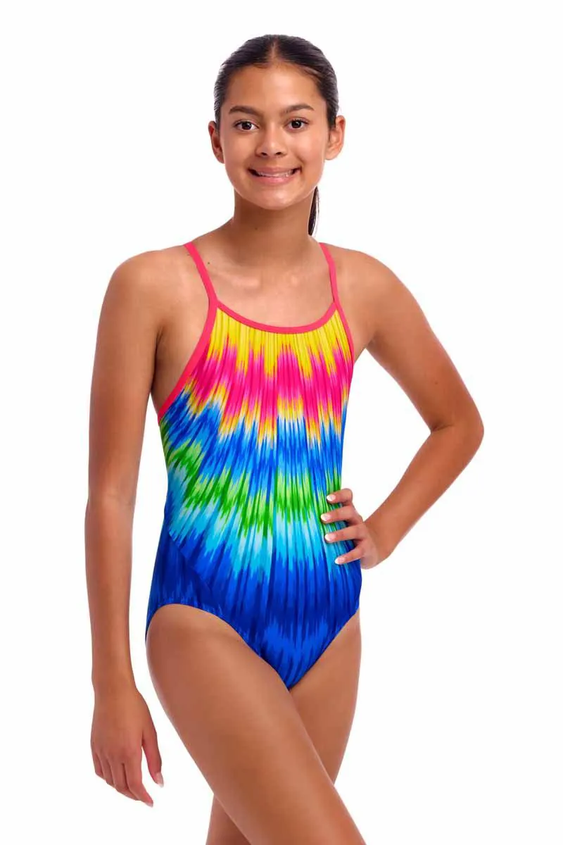 Funkita Girl's Diamond Back One Piece Fly Time-3