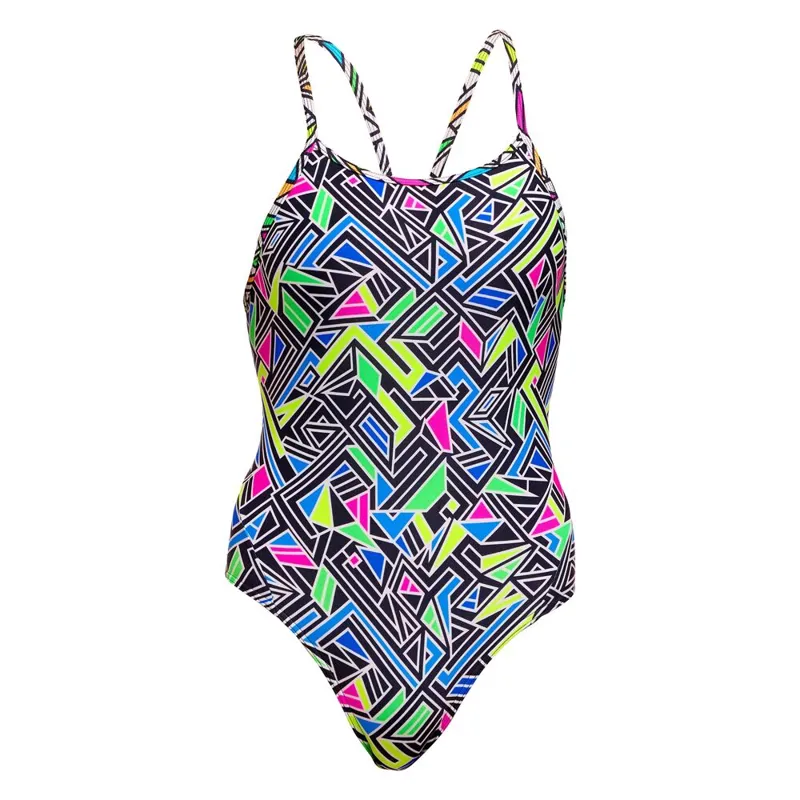 Funkita Girls Diamond Back One Piece Swimsuit Bits Of Peace