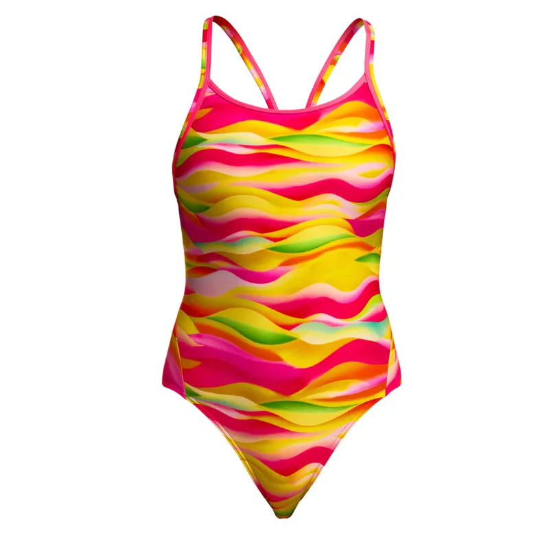 Funkita Girl's Diamond Back One Piece Swimsuit Custard Cakes