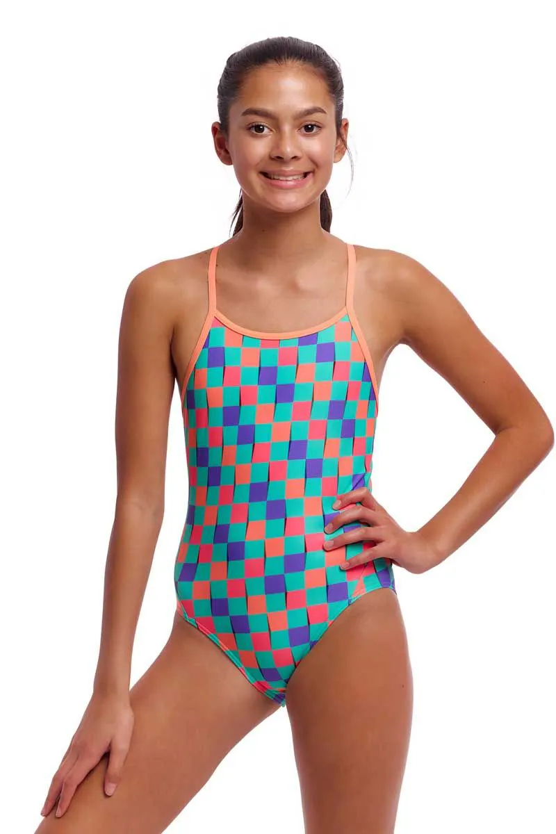 Funkita Girls Diamond Back One Piece Swimsuit Flip Flop-3