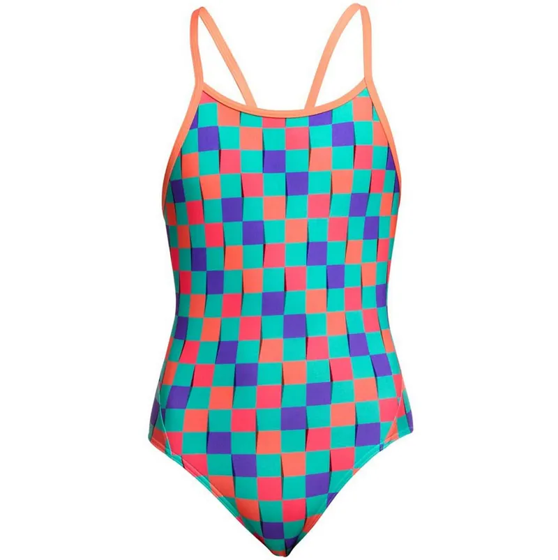 Funkita Girls Diamond Back One Piece Swimsuit Flip Flop