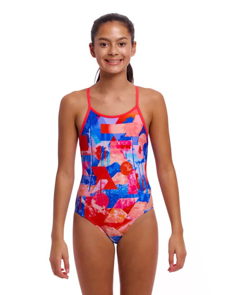 Funkita Girl's Diamond Back One Piece Swimsuit Miss Adventure-1